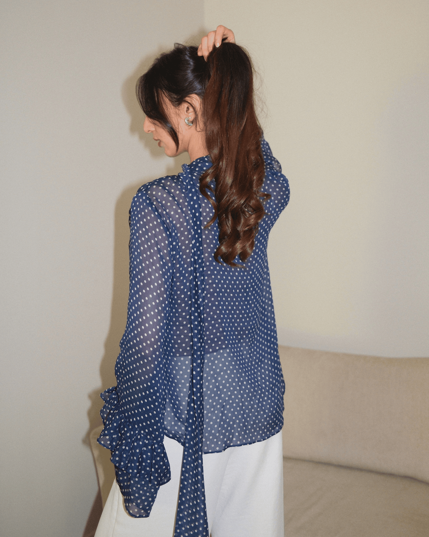 Dottie Navy Blouse