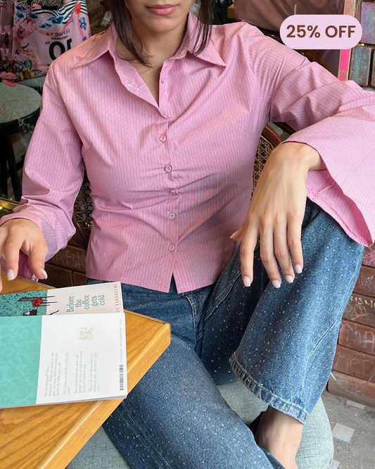 Pink Pinstripe Buttondown